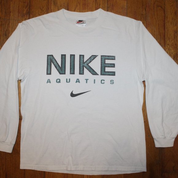 Vintage 90s Nike Aquatics Shirt - Picture 1 of 5